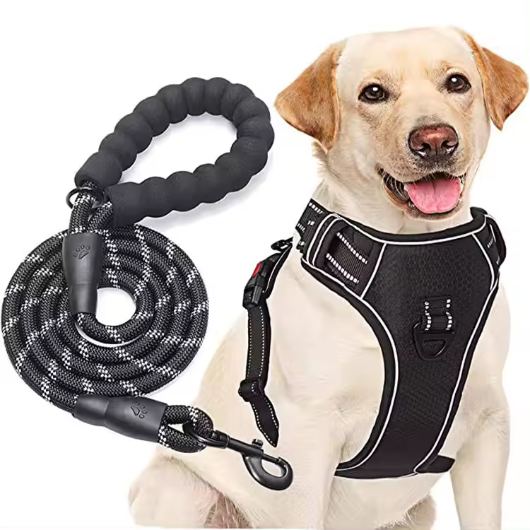 No Pull Dog Harness, Adjustable Easy Control with 1.2M Lead Size S in 9 colours