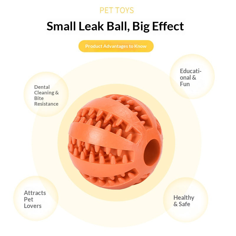 Interactive Dog Treat Rubber Dispenser Balls 7cm