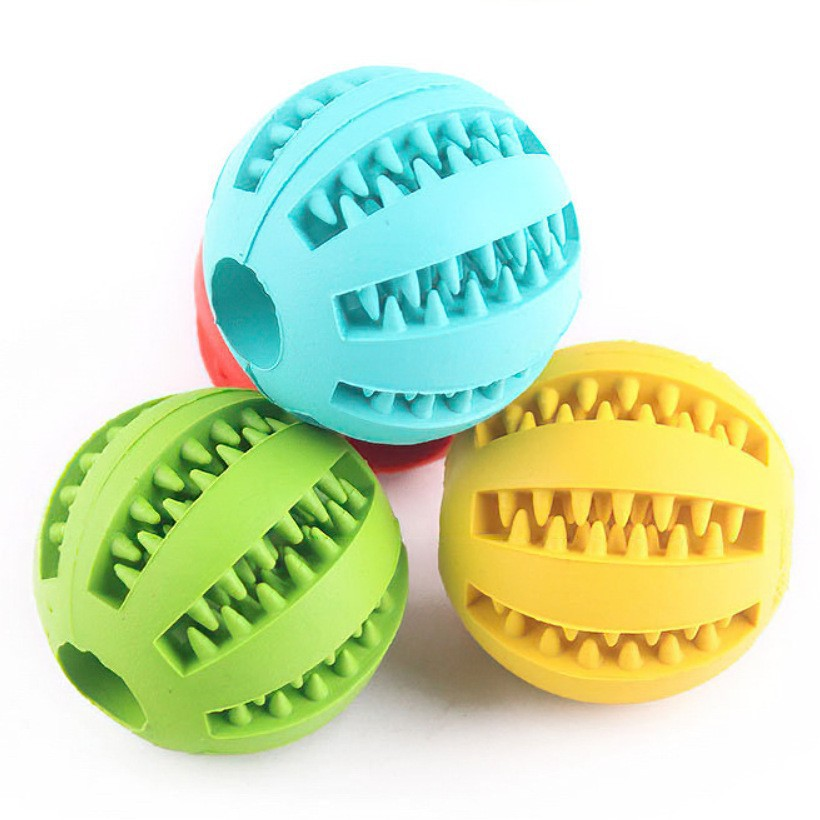 Interactive Dog Treat Rubber Dispenser Balls 6cm